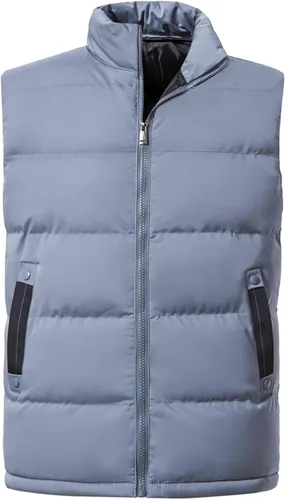 Vista 13 de Chalecos de abrigo para hombre, para invierno, cálido, para exteriores, acolchado, ligero, chaleco