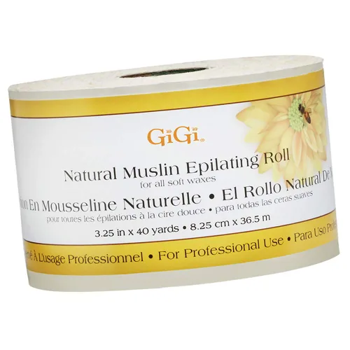 Vista 7 de GiGi Tiras de depilación para depilación y depilación, muselina natural pequeña, 100 tiras depiladoras
