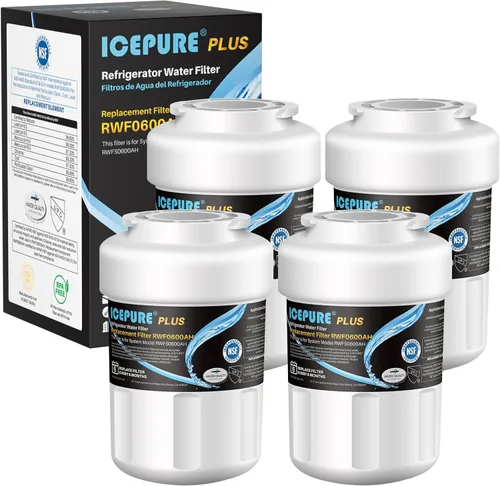 Vista 11 de ICEPURE Alkaline RWF0600A-AL Filtro de agua para refrigerador, reemplazo para GE MWF, MWFA, MWFINT, MWFP, GWF, 46-9991, Kenmore® 9991, WFC1201