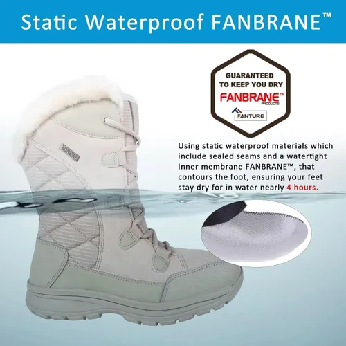 Vista 4 de Botas de nieve impermeables para mujer