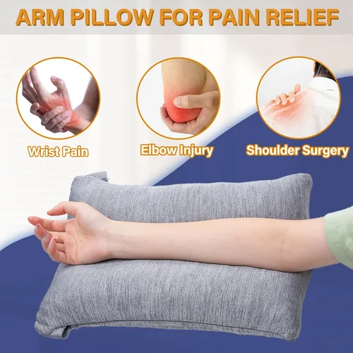 Vista 5 de 1 MIDDLE ONE Almohada de brazo de espuma viscoelástica para adultos y personas que duermen de lado, almohada de elevación de soporte para codo