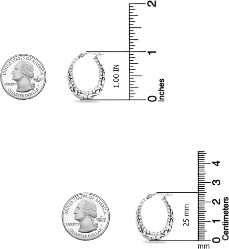 Vista 6 de LeCalla - Juego de pendientes de plata de ley para mujer, diseño de filigrana, corte antiguo, 2 pares de aro para mujer