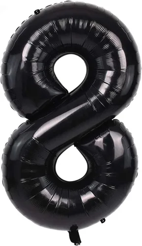 Vista 29 de TONIFUL Globos grandes de helio de letras B negras grandes de 40 pulgadas, globos de aluminio Mylar para decoración de suministros de fiesta