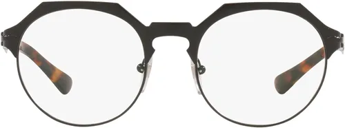 Vista 2 de Persol PO2488V - Marcos redondos para gafas graduadas, Lente negrodoradoDemo.