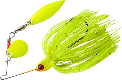 Vista 14 de Booyah Pond Magic Señuelo de pesca de róbalo con hoja giratoria para aguas pequeñas