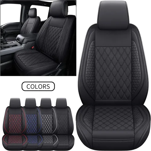 Vista 9 de Tomatoman F-150 Fundas de asiento delantero compatibles con Ford F150 2009-2024 2025 2026 2017-2026 F250 F350 F450 Supercrew Super Duty Limited