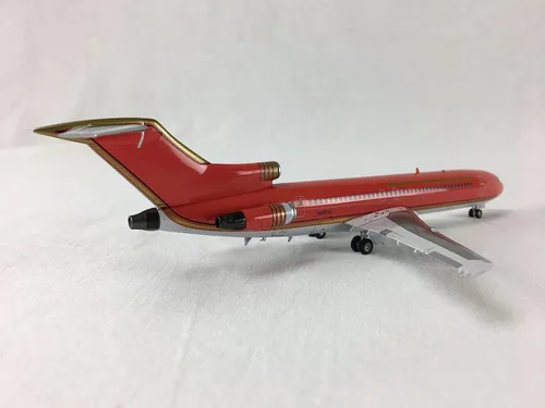 Vista 7 de A bordo 200 Braniff Ultra Rojo/Oro Boeing 727-200 Avión Modelo Miniatura Diecast 1:200 Parte # A012-IF722009