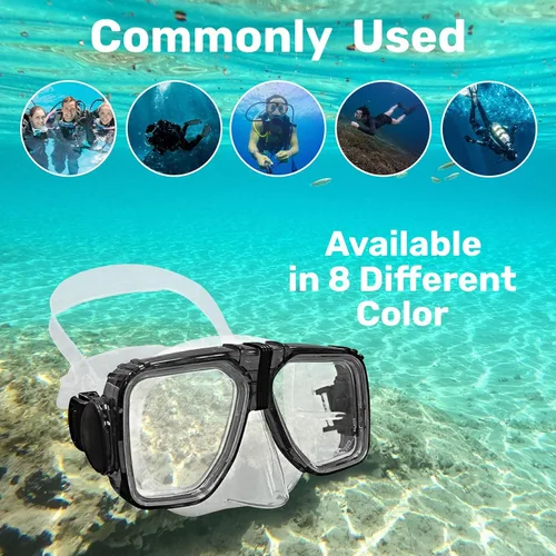 Vista 5 de H2Odyssey Alpha 2 Scuba Mask - Anti Fog Scratch Resistant Masks for Snorkeling - Wide Angle Comfort Fit Diving Mask