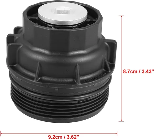 Vista 3 de X AUTOHAUX Reemplazo de la tapa de la carcasa del filtro de aceite de automóvil para Toyota Avalon Camry Highlander 2009-2021 para Lexus ES300h