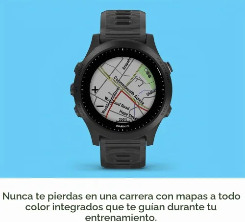 Vista 3 de Garmin Forerunner 945, Reloj inteligente GPS de calidad prémium para correr/triatlón con música, negro - 010-02063-00