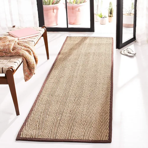 Vista 16 de Safavieh Colección de fibra natural NF115P - Alfombra (fibra natural), color gris, Fibras naturales