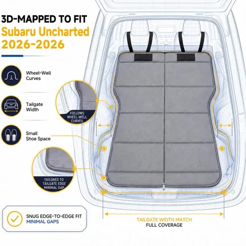 Vista 2 de Colchón de coche para Subaru Forester 2003-2008, cama plegable no inflable