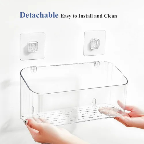 Vista 6 de UNIKON - Soporte de almacenamiento de juguetes de baño, organizador de juguetes para bañera, organizador de ducha de gran capacidad para baño