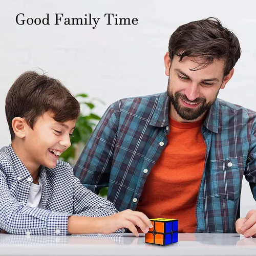 Vista 7 de Rompecabezas de juguetes de cubo 2x2, negro