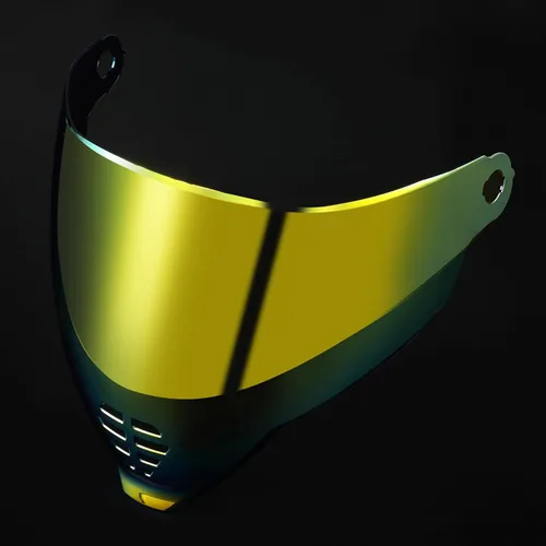 Vista 2 de ICON Airflite Casco de motocicleta con protección UV, lente de visor para motocicleta, protector solar, accesorios para cascos (Airflite Bronce Oro)