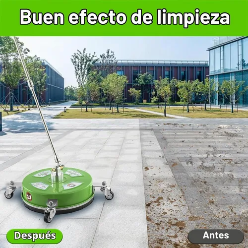 Vista 4 de PWACCS Limpiador de superficies para lavadora a presión de 14" con ruedas