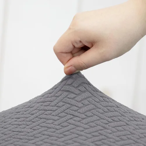 Vista 7 de MINGPINHUIUS Funda para silla ajustable sin brazos: moderna sin brazos, funda para silla de tocador con tiras cruzadas, fundas protectoras