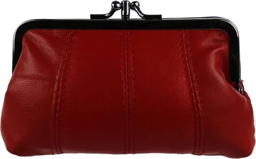 Vista 3 de Oakridge - Monedero con cierre de piel para mujer, 3 colores, con cremallera