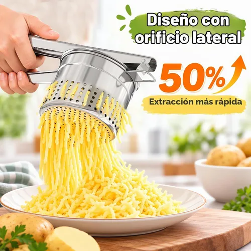 Vista 3 de Livilord - Ricer para patatas, acero inoxidable 18/10, mango ergonómico