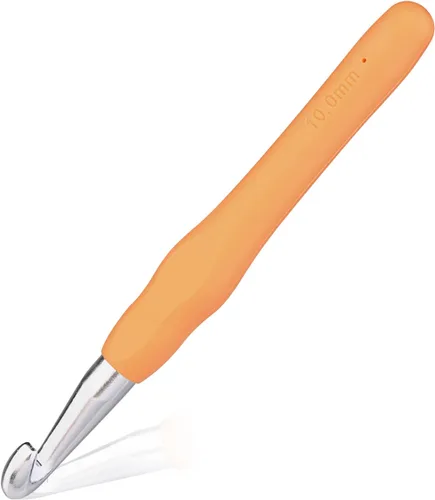Vista 9 de Gancho de ganchillo de 0,5 mm, mango ergonómico para manos con artritis, agujas de tejer extra largas para principiantes y lana para ganchillo