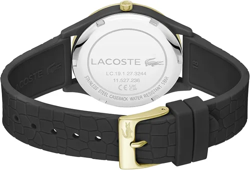 Vista 3 de Lacoste Reloj de cuarzo Crocodelle para mujer, Negro