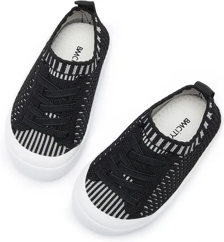 Vista 3 de BMCiTYBM Zapatos para caminar de malla transpirable para bebés, niños y niñas, ligeros, antideslizantes, para primeros pasos, 6, 9, 12, 18, 24 meses