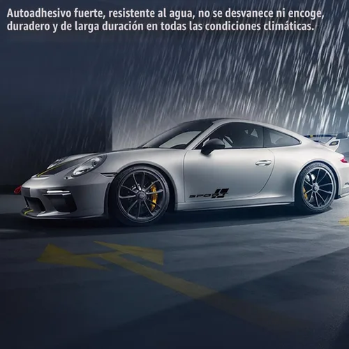 Vista 4 de Pincuttee Calcomanía de letra deportiva para automóvil, calcomanía reflectante para automóvil, calcomanías
