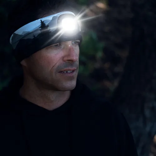 Vista 36 de Gone For a Run Gorros y diademas reversibles con forro polar LED para correr 3 modos de luz