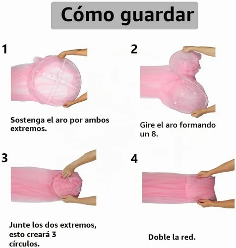 Vista 7 de BCBYou - Dosel de cama de princesa, mosquitero de encaje redondo, cúpula para cuna, cama individual, doble y queen, con gancho de techo jumbo