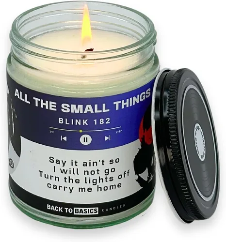 Vista 9 de Velas Back to Basics Todo lo que quiero para Navidad - Vela perfumada de 9oz de cera de soya con aroma a árbol de Navidad para decoración