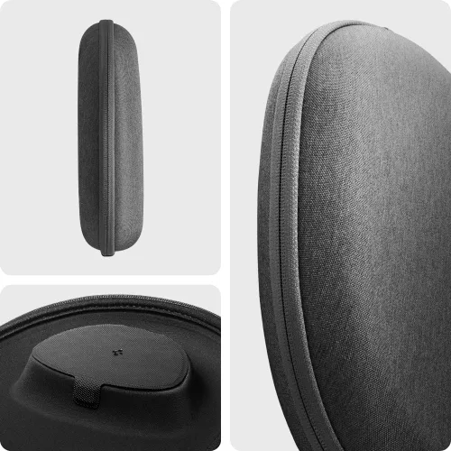 Vista 3 de Spigen Klasden - Funda de viaje diseñada para Airpods Max [compatible con funda inteligente para modo de sueño] - Gris carbón