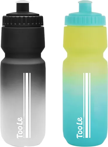 Vista 12 de Botella de agua para bicicleta, botella de agua exprimible para ciclismo, a prueba de fugas, sin BPA, con escala de capacidad con tapa superior