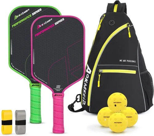 Vista 9 de Sport AKS Performance Series Pickleball Paddle Carbon Fiber Paddles Set with Toray T700 Friction Surface, 16mm Powerful Polymer Core, Good Control &