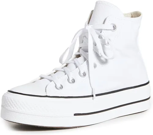 Vista 14 de Converse Chuck Taylor All Star Lift - Tenis de plataforma para mujer Negro/Blanco/Blanco
