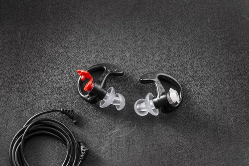 Vista 2 de SureFire EP3 Sonic Defenders - Tapones para oídos filtrados, diseño de doble brida, reutilizables