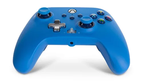 Vista 4 de PowerA Enhanced Wired Controller for Xbox - Blue Gamepad Wired Video Game Controller Gaming Controller Xbox Series XS Xbox One - Xbox Series X