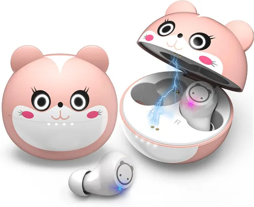 Vista 10 de Auriculares inalámbricos Bluetooth, nuevos auriculares inalámbricos para niños 2024 con reducción de ruido Bluetooth 5.1, impermeables, auriculares