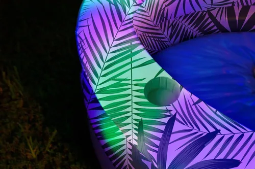 Vista 5 de Poolcandy Piscinas inflables para hasta 3 adultos (piscina inflable iluminada con luces LED tropicales para el día y la noche)