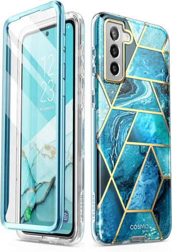 Vista 10 de i-Blason Funda para Samsung Galaxy S22 Plus con protector de pantalla integrado, resistente a los arañazos, delgada y elegante funda protectora