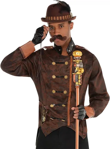 Vista 2 de Accesorio para disfraz de caña Steampunk - 40 pulgadas multicolor 1 pieza