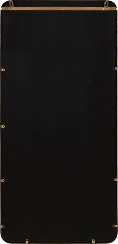Vista 4 de Kate and Laurel Armenta - Espejo rectangular moderno con marco de metal, 20 x 42 pulgadas, dorado, espejo de pared funcional inspirado