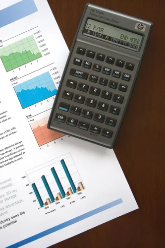 Vista 3 de HP 17BII Calculadora financiera color plateado