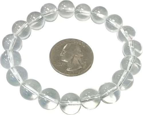 Vista 435 de Gem Avenue Handmade Round Bead Stretch Bracelet Unisex Natural Stone Beaded Jewelry for Men & Women, Elastic Wristband for Daily Wear