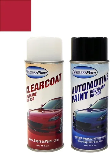 Vista 170 de Aerosol para pintura de retoque automotriz Dodge Stratus - Capa transparente metálica de acero plateado A4/DA4 - Paquete todo incluido