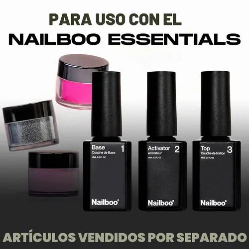 Vista 5 de Nailboo Polvo de inmersión para uñas – Polvo de inmersión de uñas transparente, hecho a medida con fórmula ultrafina altamente pigmentada,