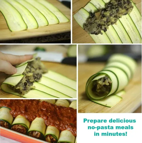 Vista 4 de Zittop 2 peladores de verduras de hoja de cerámica prémium para zanahoria, papa, calabacín, pepinos y rebanadas de verduras, afeita queso duro