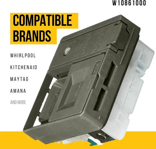 Vista 2 de PartsBroz W10861000 - Dispensador de detergente compatible con lavavajillas Whirlpool KitchenAid Maytag Amana – Reemplaza AP5999391 PS11731570