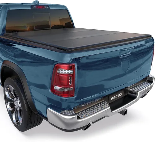 Vista 16 de Cubierta rígida abatible de perfil bajo para Dodge Ram 1500 (2009-2018), se adapta a cajas cortas de 5.7 pies (excluye RamBox)