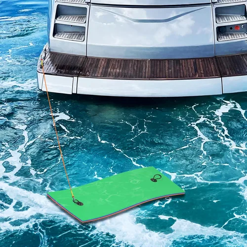 Vista 11 de MADOG - Tapete de agua flotante para exteriores de 6 x 2 pies para adultos, playa, lago, océano, piscina, tamaño grande, 3 capas, resistente a