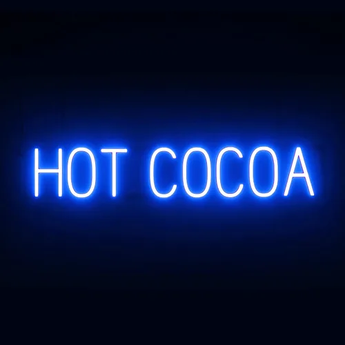 Vista 41 de SpellBrite Letrero de té Aspecto de letrero de té neón, luz LED azul, 13.1 x 6.3 pulgadas Ultra-Bright Click-Together Signage for Cafes, with